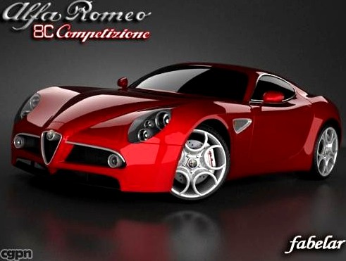 Alfa Romeo 8C Competizione3d model