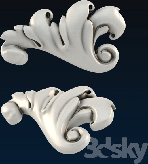 Carved lining angular