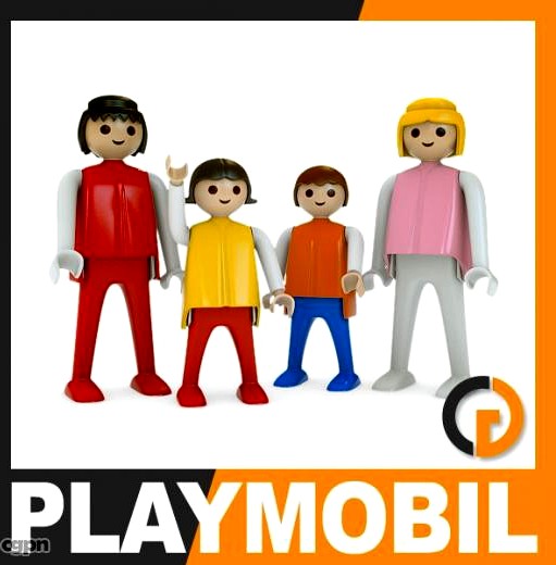 Playmobil Plastic Figures3d model