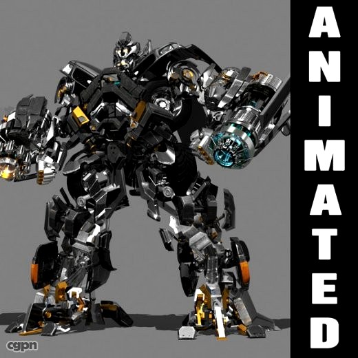 Animated Autobot - Truck (Partially rigged for animation)3d model