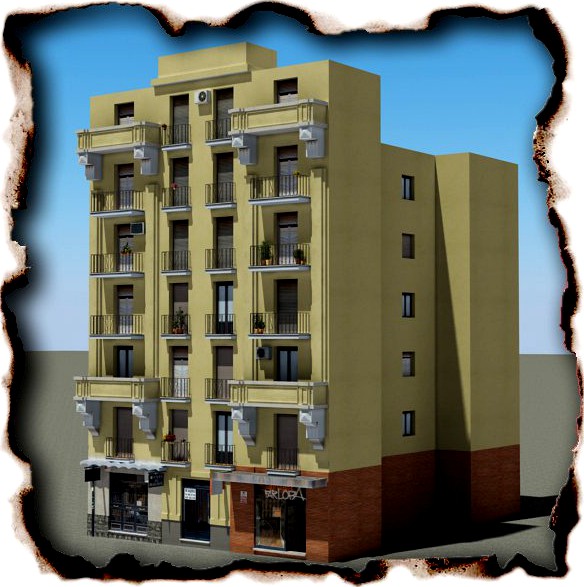 Low Poly Building 883d model