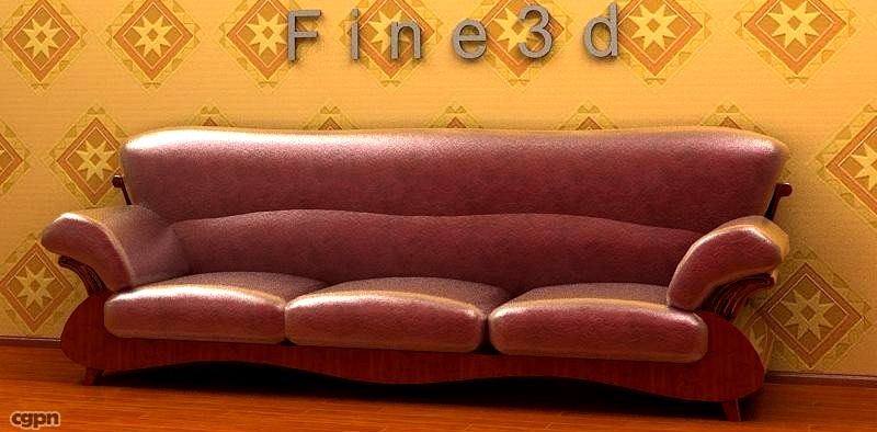 01-Multiplayer sofa-0083d model