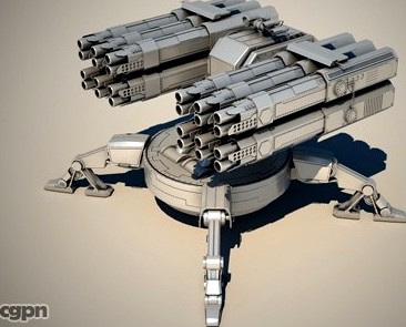 Spider auto turret3d model