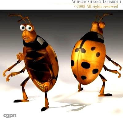 Ladybug cartoon3d model