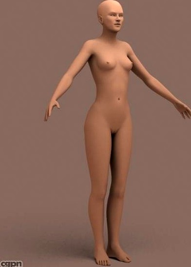 Female Human 013d model