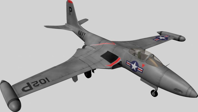 McDonnell F2H Banshee3d model