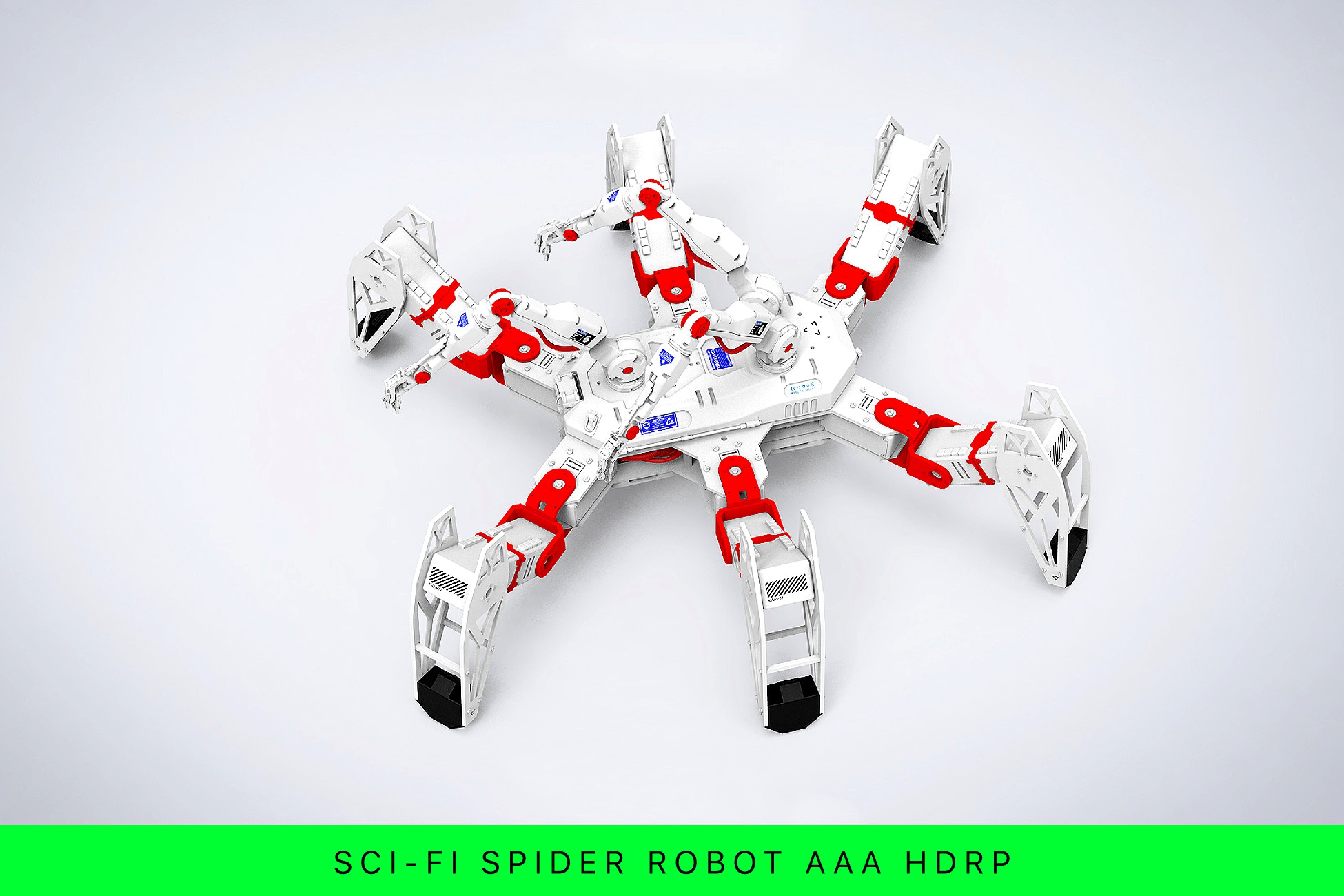 Sci-Fi Spider Robot AAA HDRP