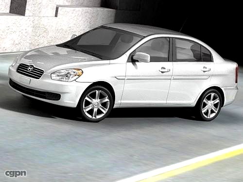 Hyundai Accent 20063d model