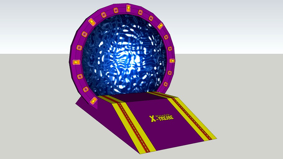 Wormhole Xtreme Stargate with ramp 3d model