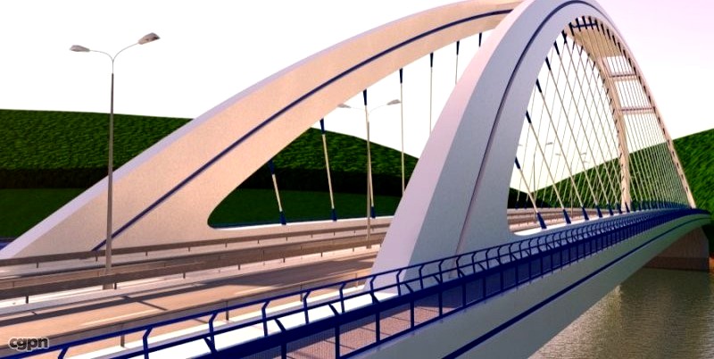 Arch bridge3d model