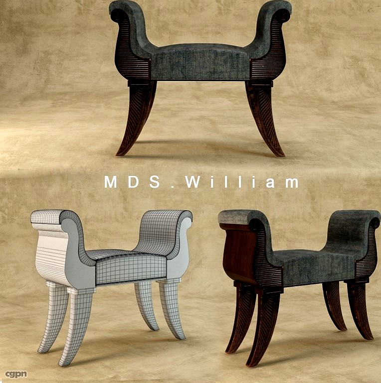 MDS William bench3d model