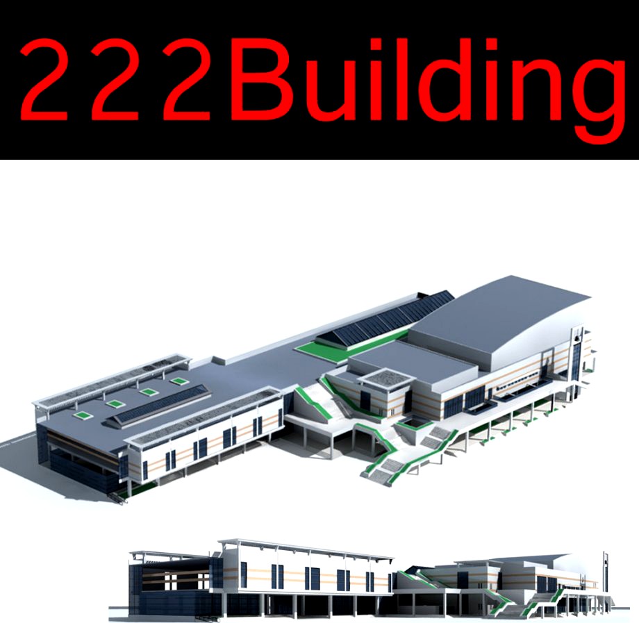222 Multi Public Building Collection3d model
