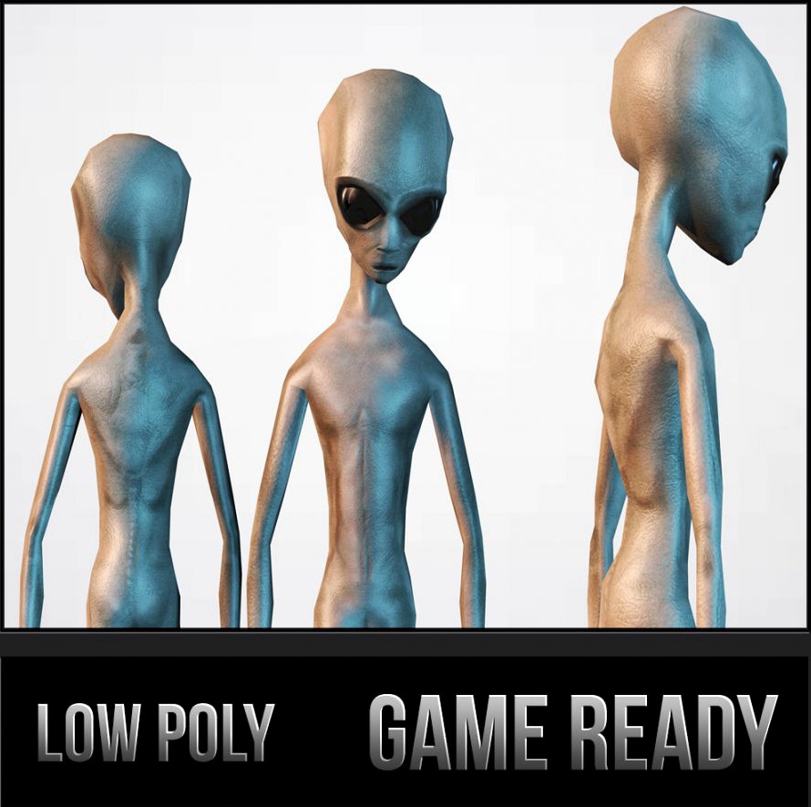 Alien Grey3d model