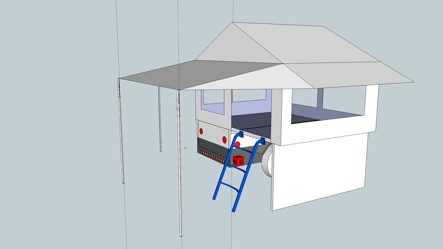 M416 with Roof Top Tent