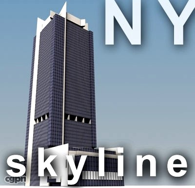 NY skyline - astor plaza3d model