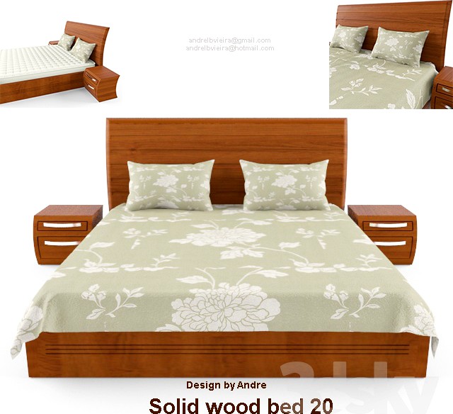 Solid Wood Bed 20