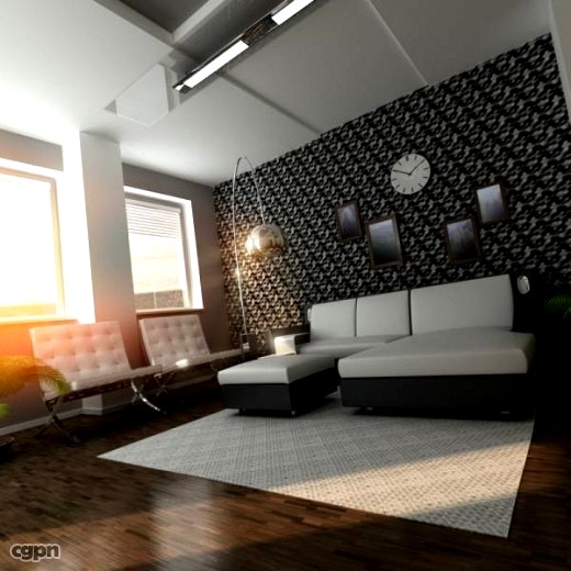 Sunset Livingroom3d model