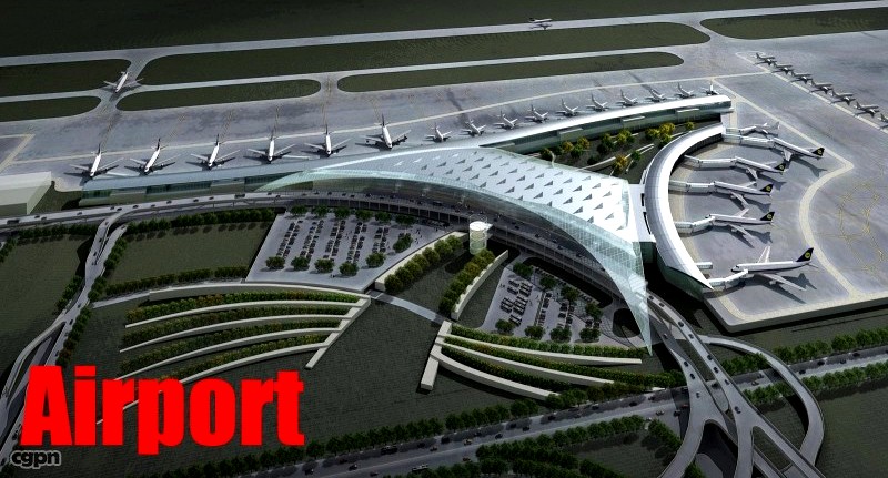 Airport 013d model