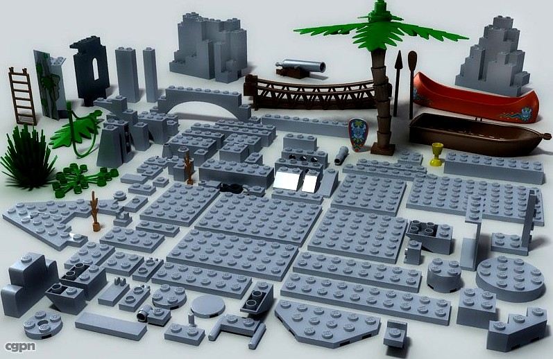 Lego collection3d model