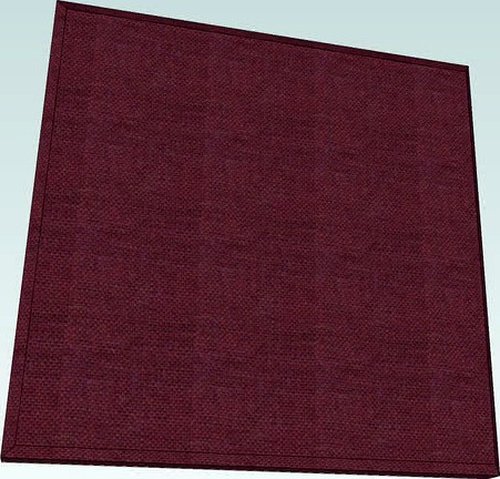 ATS Acoustic Panel - Wine Size A 24' x 24' x 2' - 20 colors available