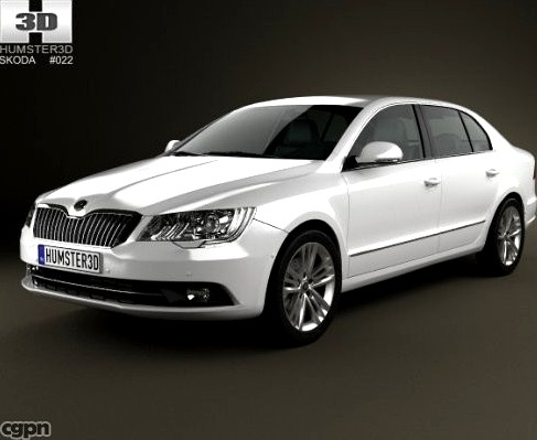 Skoda Superb 20143d model