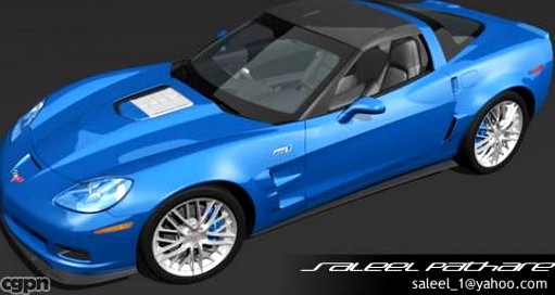 Chevrolet Corvette ZR1 + INTERIOR3d model