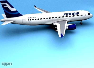 A320 Finnair3d model