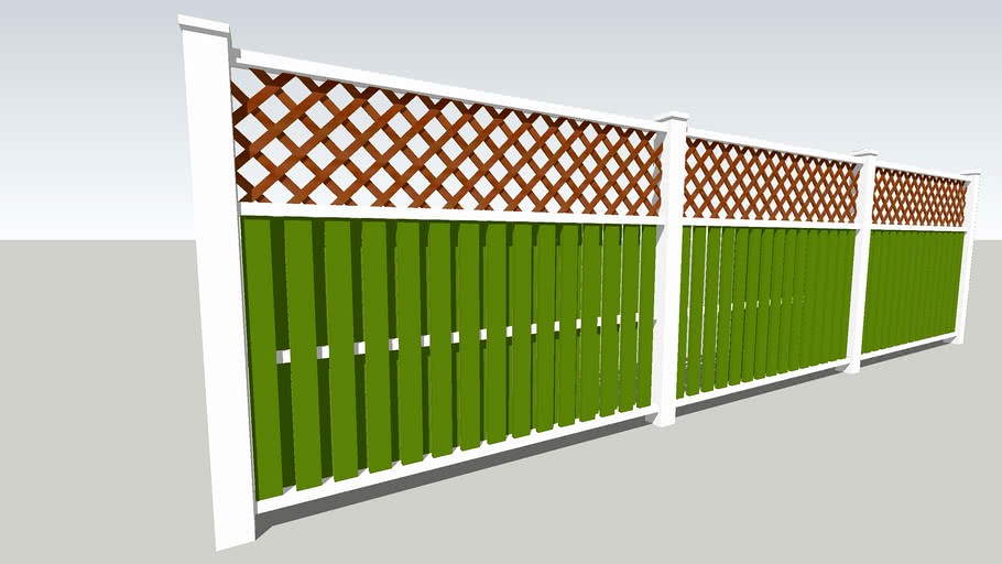 Wooden Latice Fence