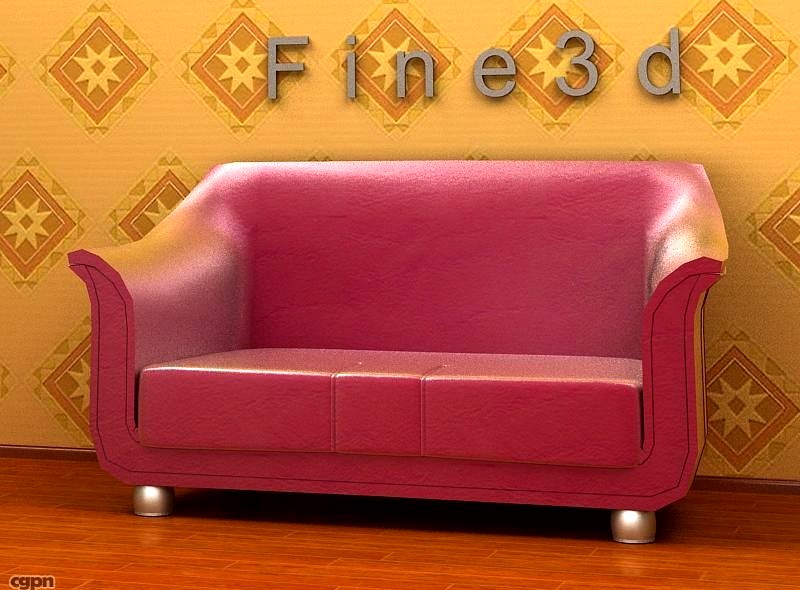 01-Multiplayer sofa-0013d model