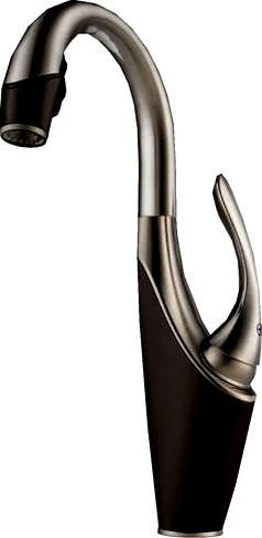 Vuelo Cocoa Bronze-Stainless Single Handle Bar/Prep Faucet by Brizo 63955LF-SSCO