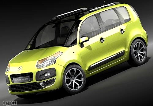 Citroen C3 Picasso 20093d model