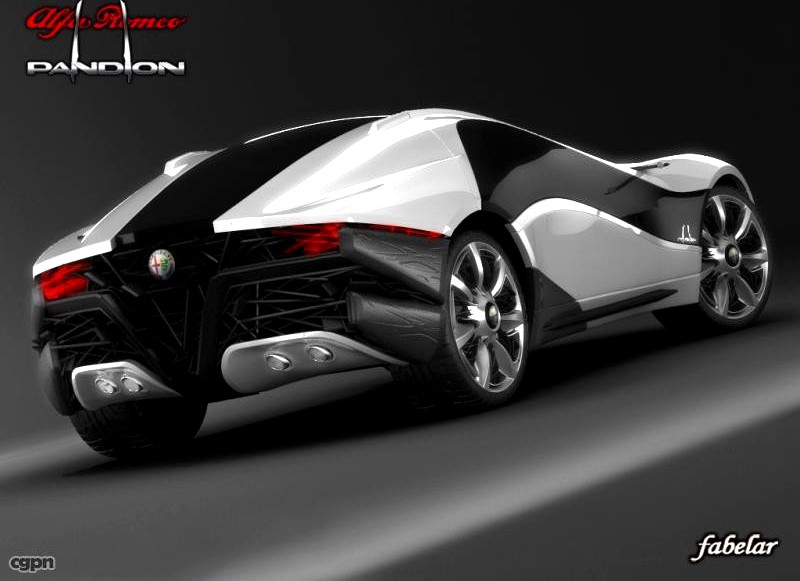 alfa romeo pandion bertone concept3d model