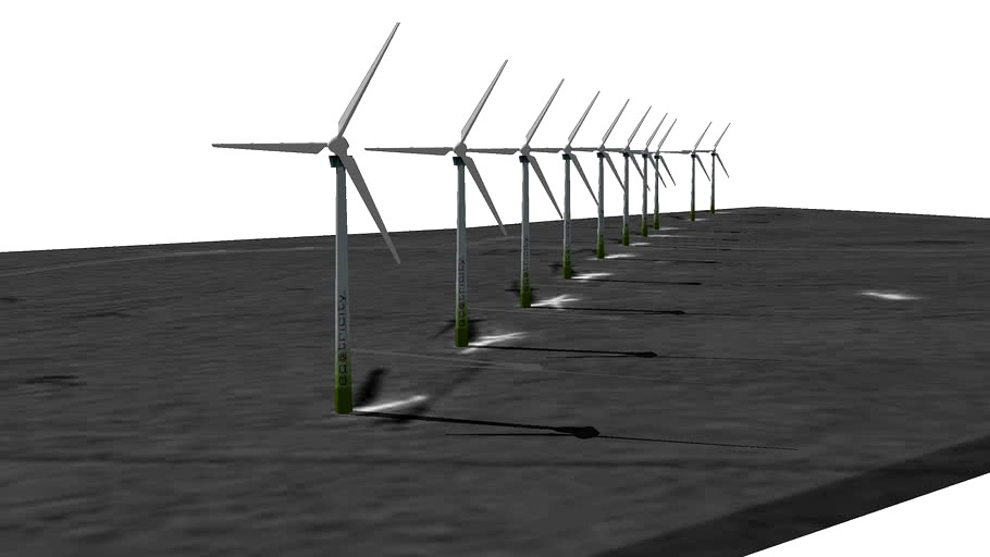 Pakini Nui Wind Farm 3d model