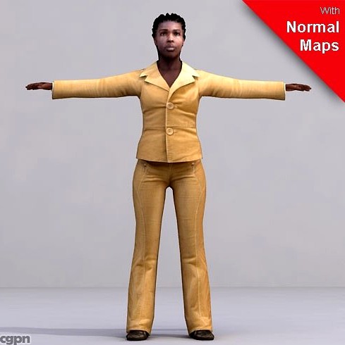 CWom0024-FBX / FBX Rigged Models for Motionbuilder3d model