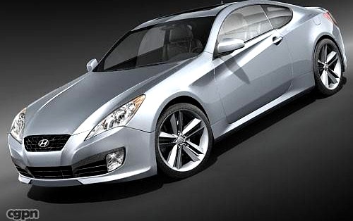 Hyundai Genesis Coupe 20093d model