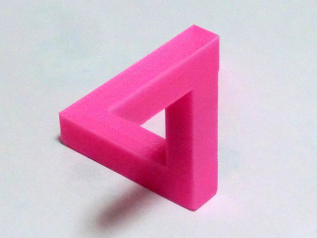 Paradox Illusions Design - Penrose triangle by Tomonori