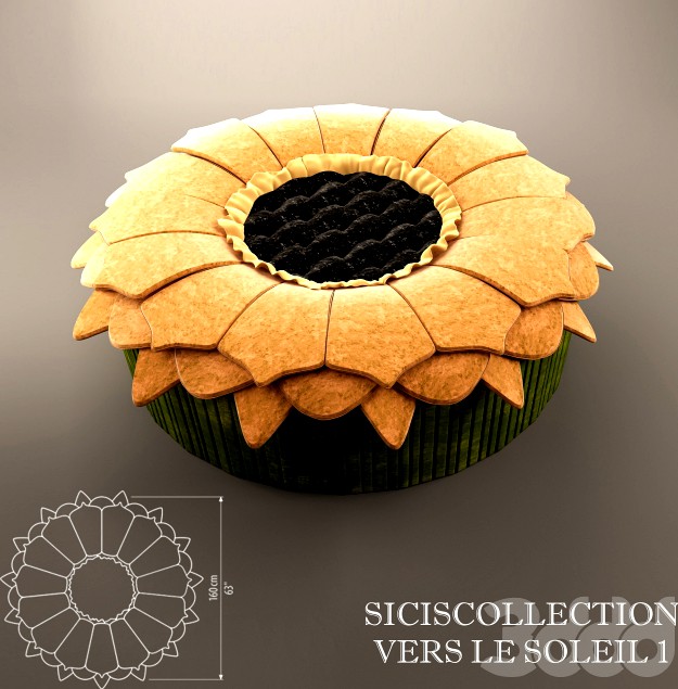 пуф Sicis Vers le Soleil 1