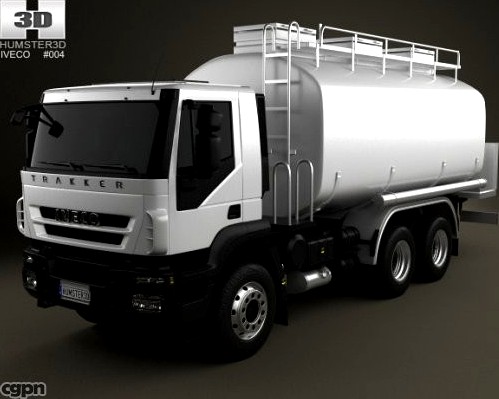 Iveco Trakker Fuel Tank Truck 3-axis 20123d model