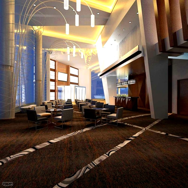 Lobby 1673d model