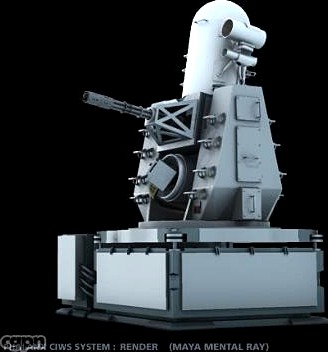 Phalanx CIWS vulcan cannon3d model