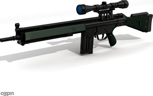 G3 assault rifle3d model