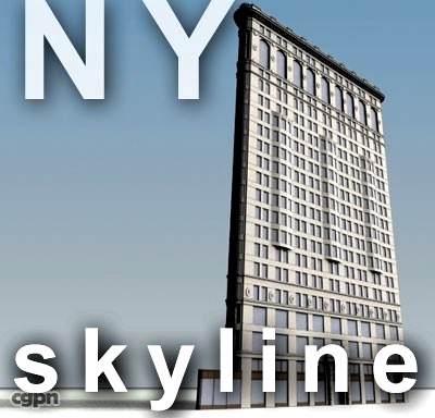 NY skyline - flatiron building3d model