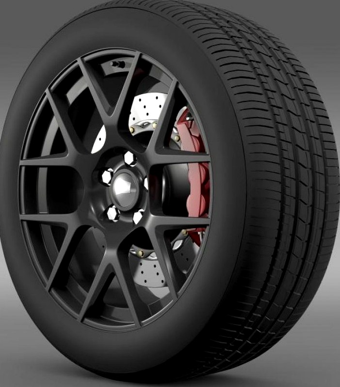 Dodge Challenger RT Shaker wheel 20153d model