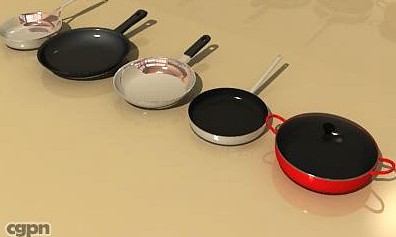 Frying pans3d model