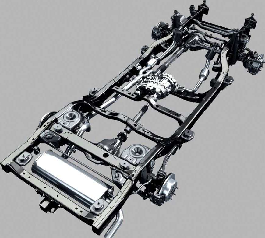 Car chassis 013d model