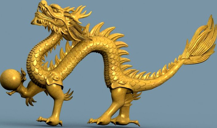 High detailed Chinese dragon 063d model