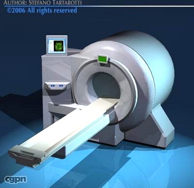 Magnetic resonance scanner3d model