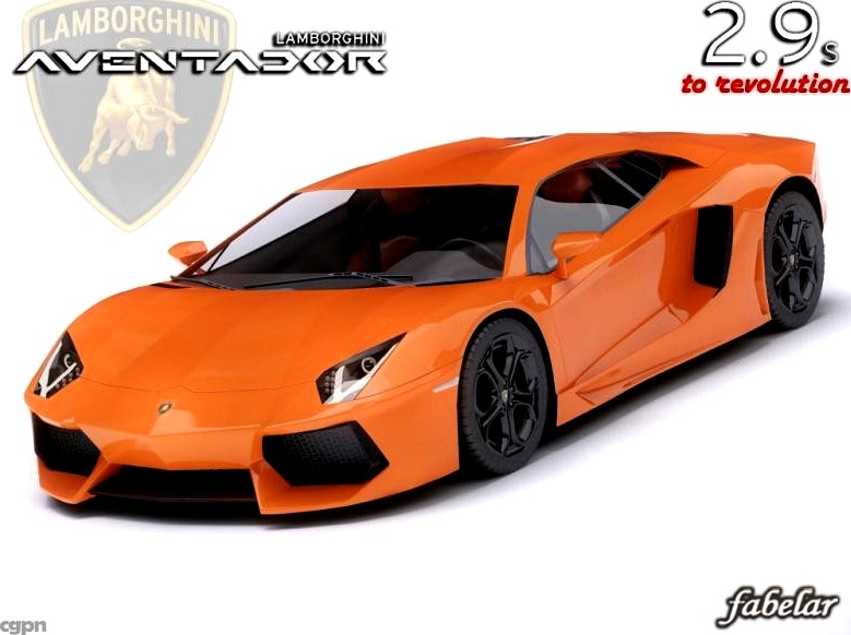 LAMBORGHINI AVENTADOR STD MAT3d model