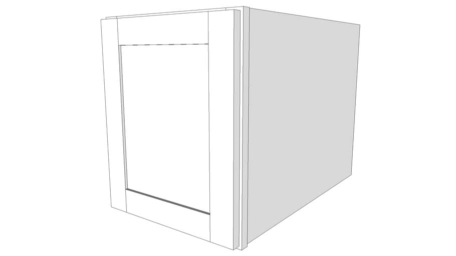 Bayside Wall Cabinet 24W1518 - 24' Deep, One Door