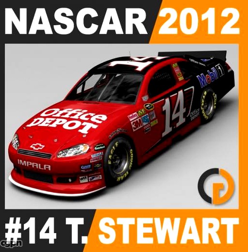 Nascar 2012 Car - Tony Stewart Chevrolet Impala #143d model